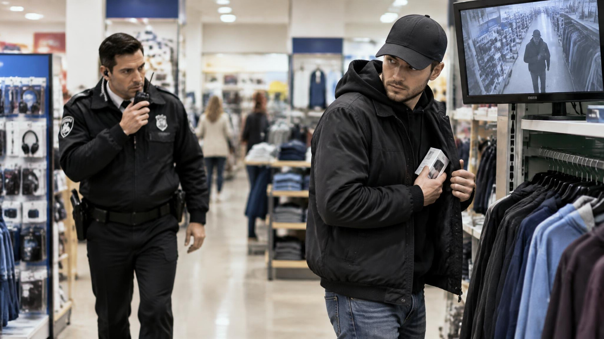 store detective investigating theft